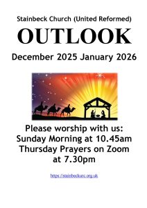 Front page of Stainbeck Church Outlook Magazine for December 25 and January 205
