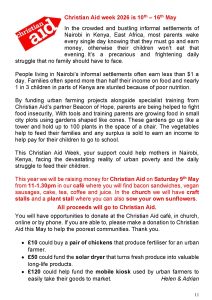 Christain Aid week 10-16 May 2026